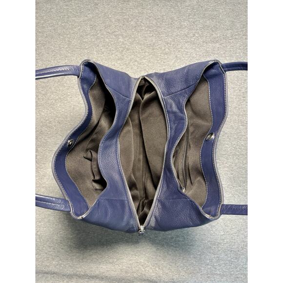 Vince Camuto Women's Ike Tote Handbag VV-IKE Tote Leather Navy Blue - Picture 7 of 9